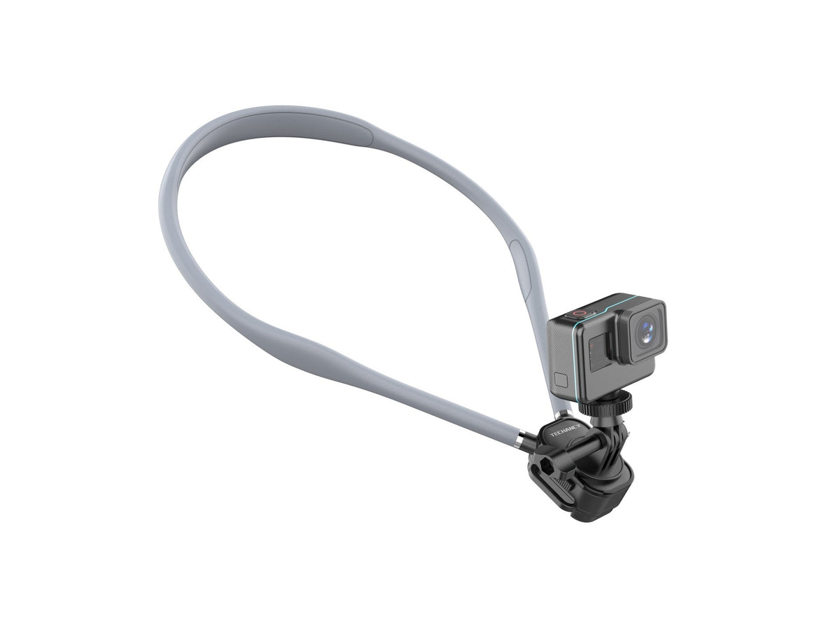 Techancy Suporte Magnetico de Pescoco TI2347 para Telemovel e Camara, Braco Flexivel 70cm, Maos Livres, Cinzento-1