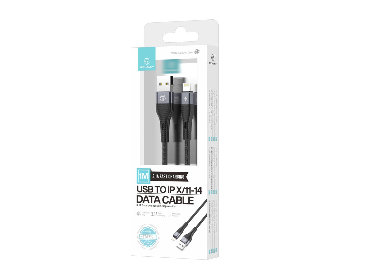 Cabo De Dados Usb Lightning Preto TB1779, Carregamento Rápido De 3,1 A, Suporta Transferência De Dados De 480 Mbps-4