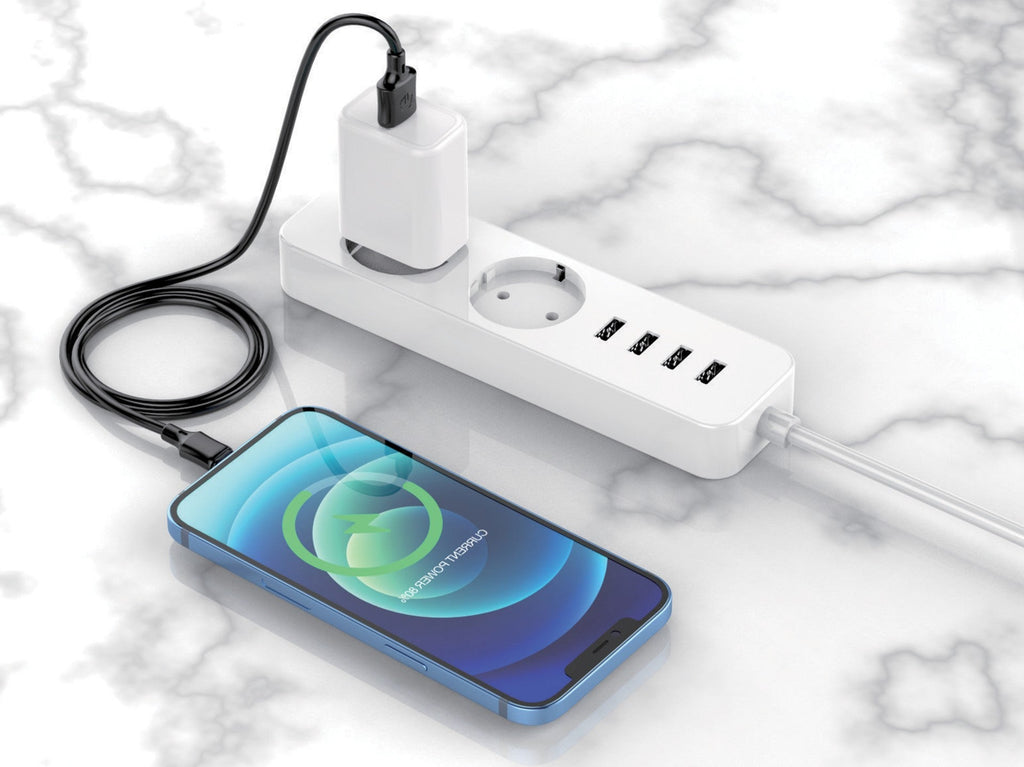 Techancy Cabo De Dados Techancy Usb- Lightning Preto TB1671, 2 Metros De Distância, Carregamento 2.4a, Compatível Com Iphone/Ipad-3