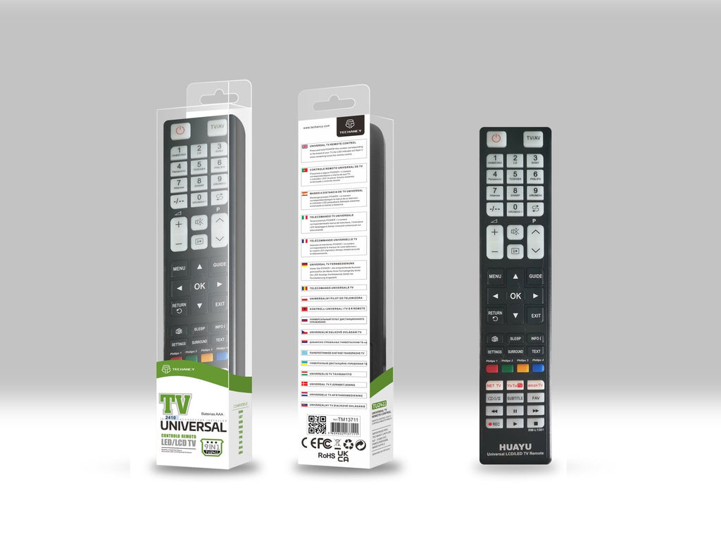 Techancy Telecomando Universal Para Tv  TU2411, Compatível Com Muitas Marcas De Televisores, Ligação De Adaptação Simples-2