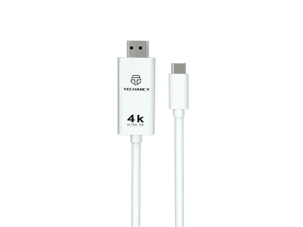 Cabo Techancy Tipo C para espelhamento de ecrã móvel HDTV, TL7271, 1,8 m, 4K*2K, preto-0