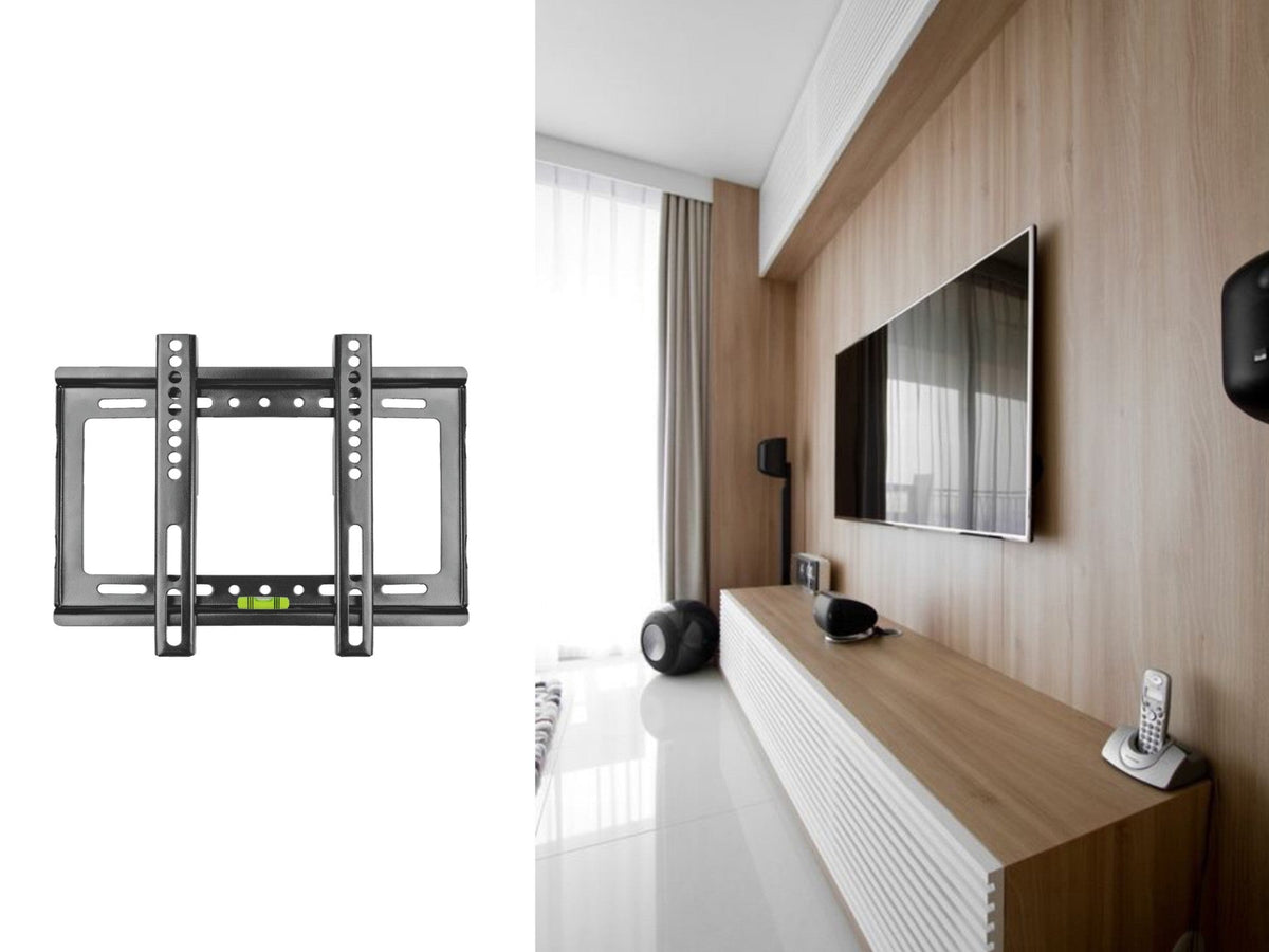 Suporte de parede para TV Techancy, 25 kg, TI2287, compatível com TVs de 26 a 43 polegadas, preto-1