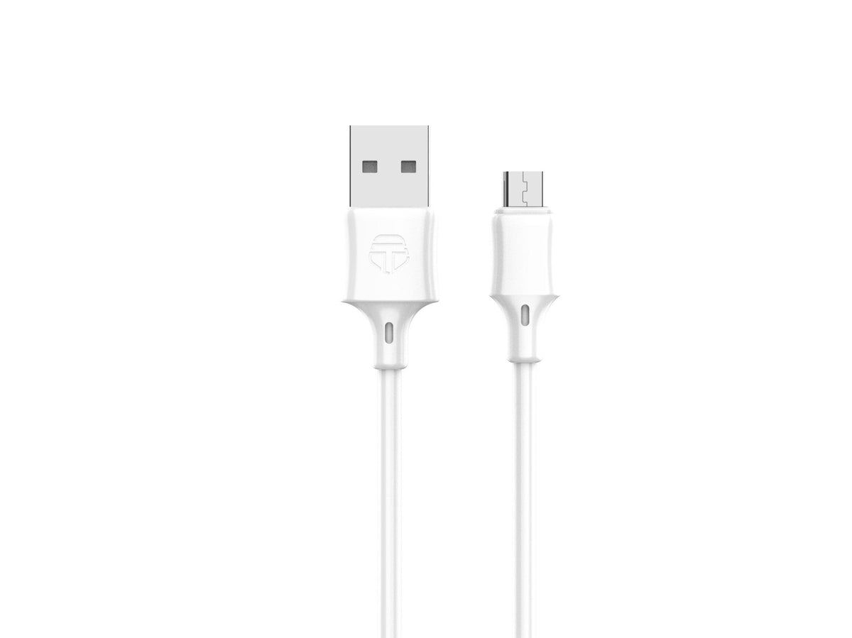 Techancy Cabo De Carregamento 3m Usb-Micro Branco TB1708, Carregamento Rápido De 2,4 A, Carregamento De Longo Alcance 3m-0