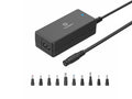 Techancy  Adaptador de energia universal TL7344 para laptops, com potência de 70W, 10 conectores e proteções contra sobrecorrente e sobretensão-0