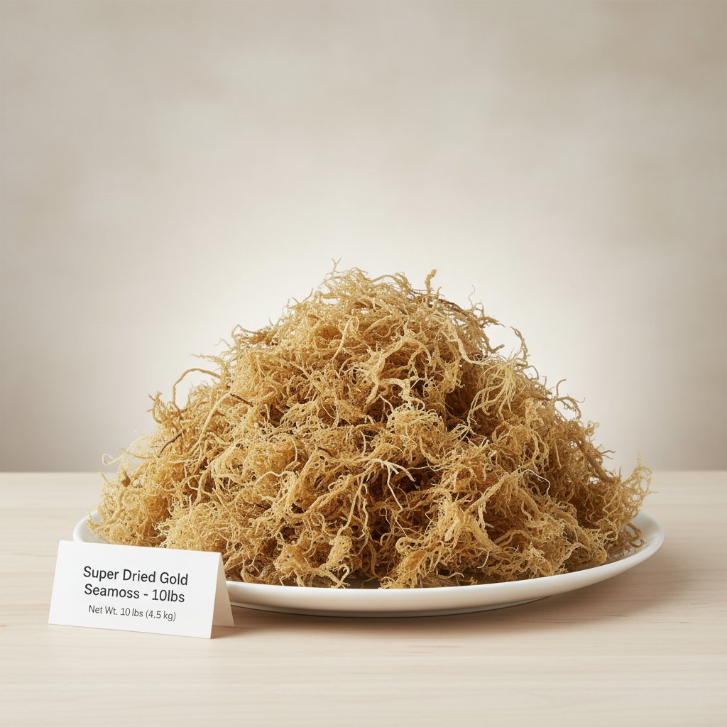 B-Grade Gold Sea Moss | 10 lb Bulk Case-2