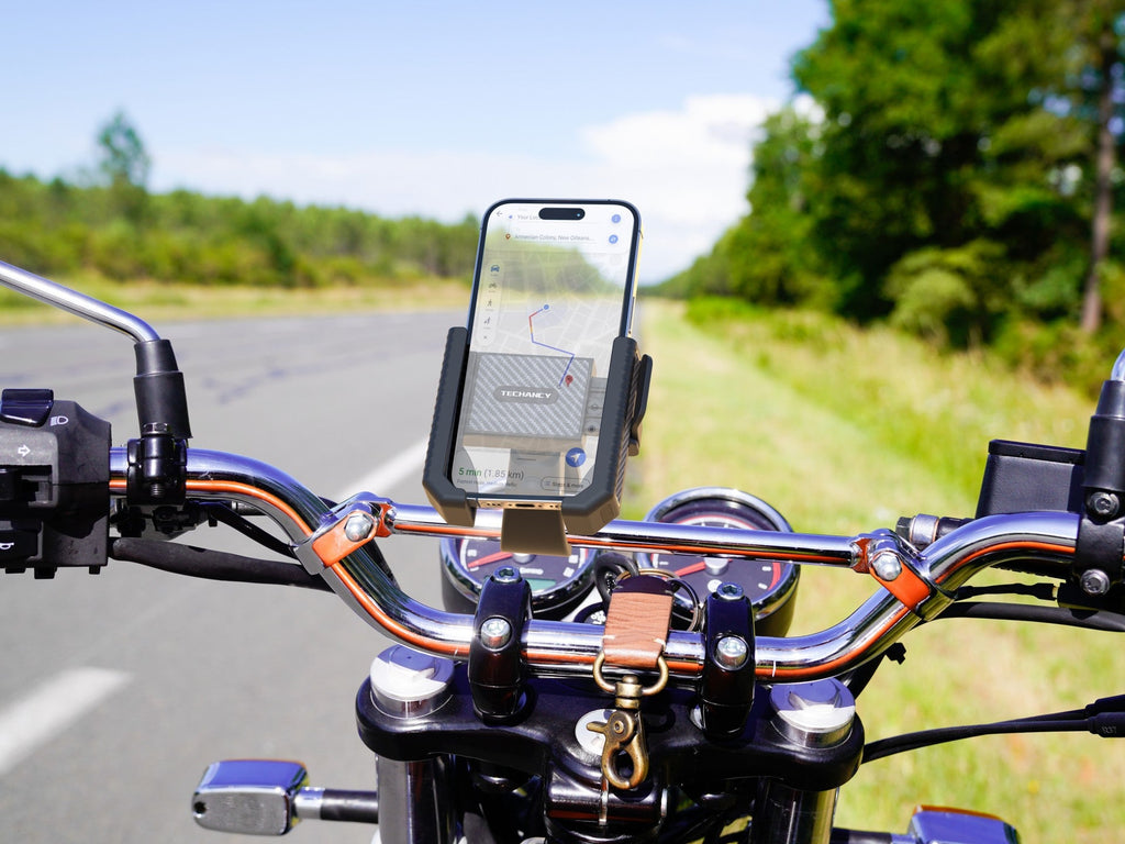 Techancy Suporte Universal para TelemOvel TI2338, Compatível com Bicicleta/Motociclo, 4.5-7.2 Polegadas, ABS+Silicone, Preto-4