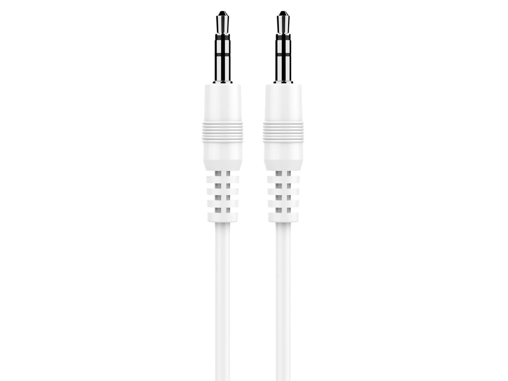 Techancy Cabo De Áudio De 3,5 Mm Branco  TL7274, 2 Metro, Para Colunas, Computadores, Automóveis, Auscultadores E Dvds, Etc.-0