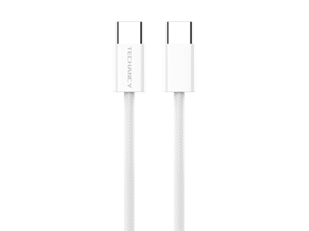 Techancy Cabo De Dados De Carregamento Rápido De 60 W Usb C Para Usb C TB1795, 1 M De Comprimento, Cabo Entrançado-0