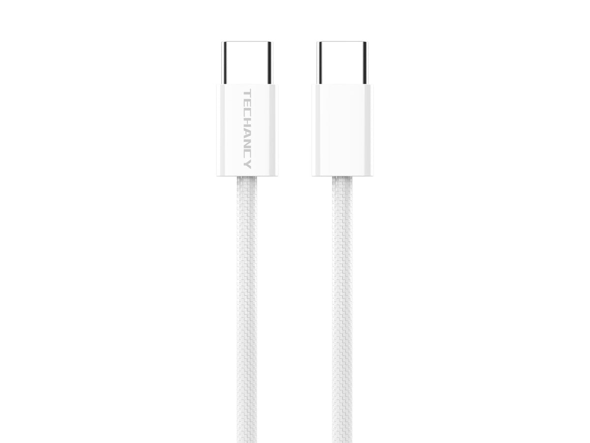 Techancy Cabo De Dados De Carregamento Rápido De 60 W Usb C Para Usb C TB1795, 1 M De Comprimento, Cabo Entrançado-0