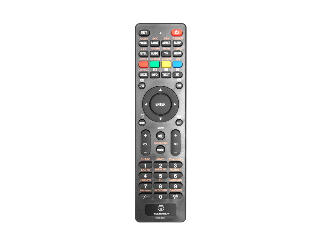 Techancy Controlo Remoto Universal Para Tv TU2400, Ligação De Configuração Simples, Compatível Com Televisores Led/Lcd Novos E Antigos-0
