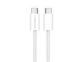 Techancy Cabo USB-C para USB-C TB4764 1M PD 60W, Trancado, Carga Rapida, Compativel com Telemoveis e Portateis, Branco-0