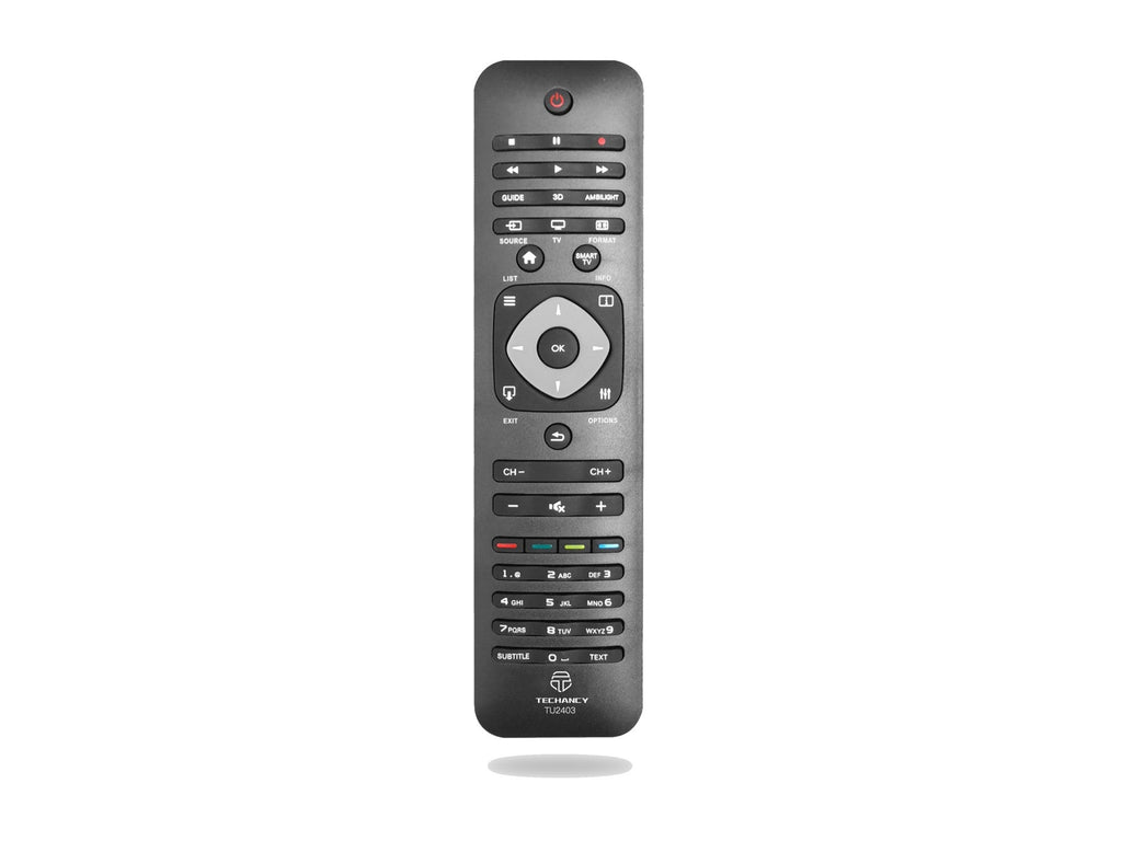 Controlo remoto sem fios Techancy TV, TU2403, sem necessidade de configuração, controlo remoto para televisores Philips, preto-0