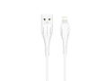 Techancy Cabo De Dados Trançado Usb-Ip8/X/11-14 Branco TB1694, Carregamento De 2,4 A, Transferência De Dados Compatível-0