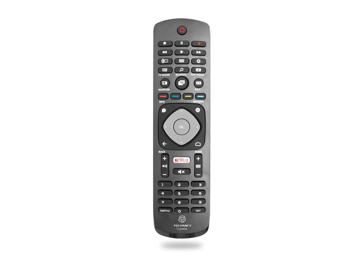 Controlo remoto sem fios Techancy TV, TU2404, sem necessidade de configuração, controlo remoto para televisores Philips, preto-0