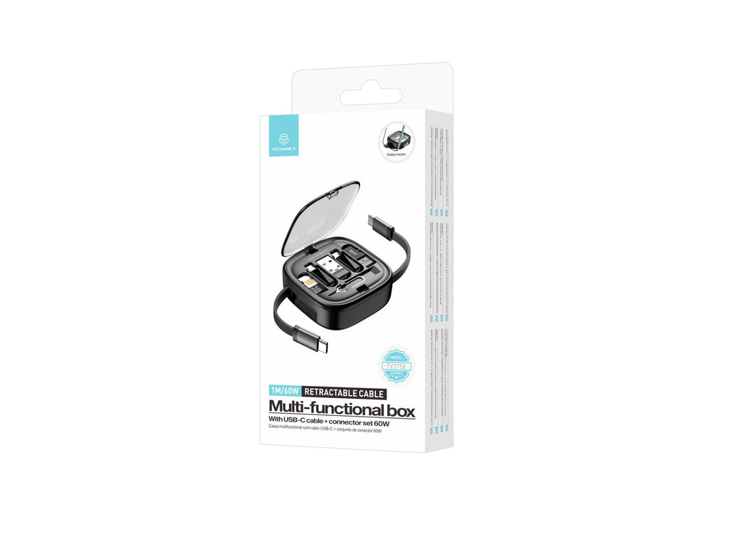 Techancy Cabo De Dados Multifunções Otg Kit TV3758, Várias Combinações Para Combinar, Carregar E Transferir/Armazenar Dados-4