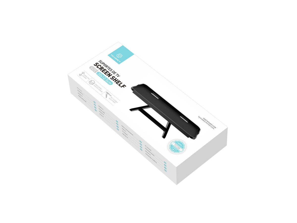 Suporte para monitor Techancy, bandeja para montagem de PC e TV, TI2288, preto-2
