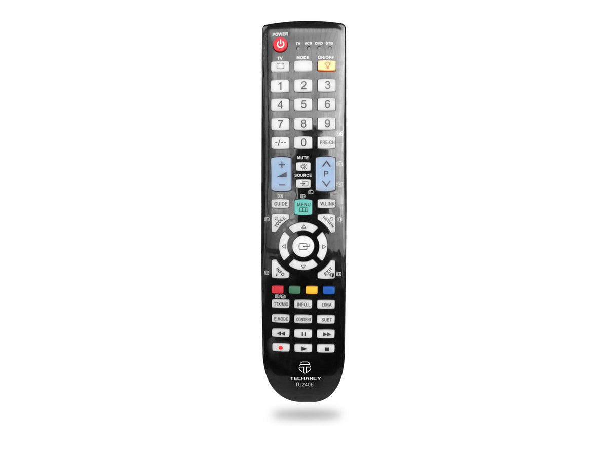 Controlo remoto sem fios Techancy TV, TU2406, sem necessidade de configuração, controlo remoto para televisores Samsung, preto-0