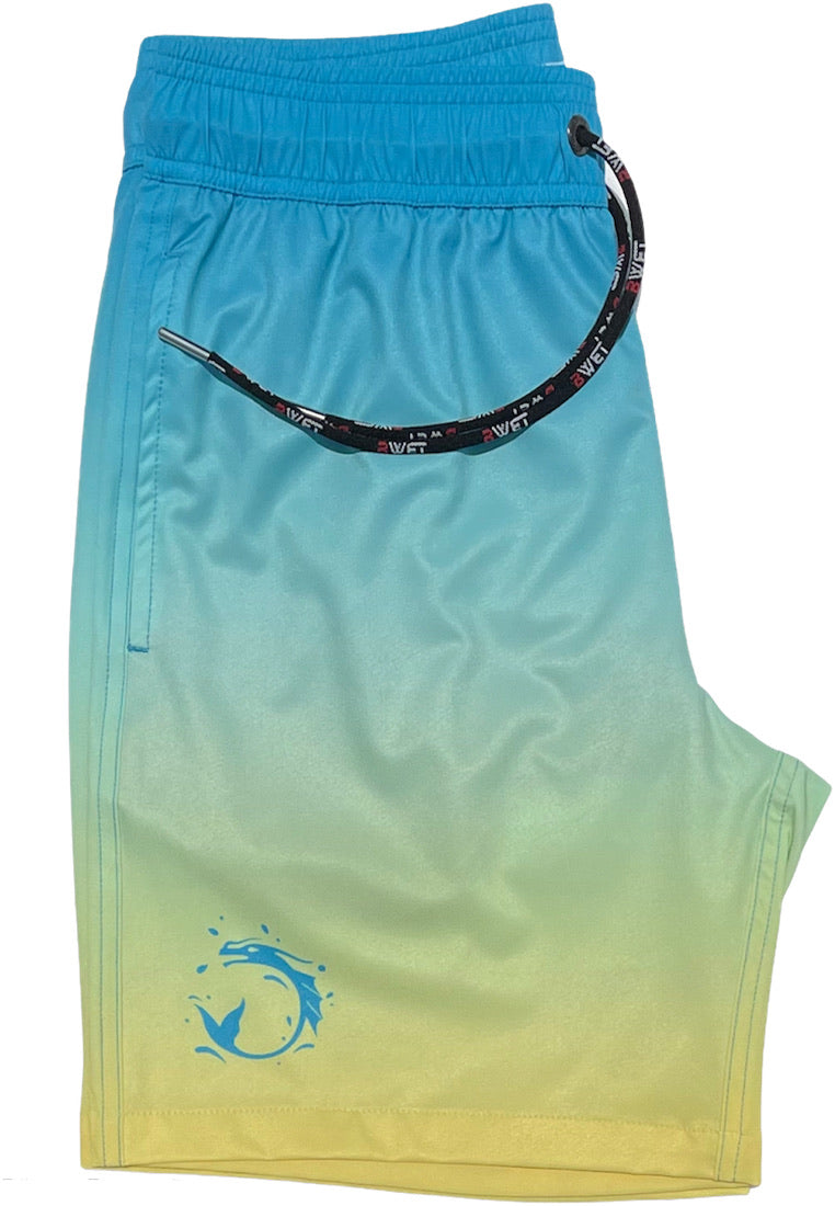 Get Wet and Wild at the Beach with BWET's Sexy and Sustainable Sunrise Beach Shorts!