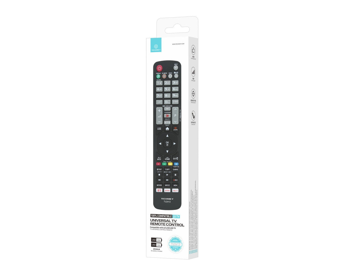 Techancy Controlo Remoto De Tv TU2412, Compatível Com Televisores Da Marca Lg, Emparelhamento Automático Sem Configuração-1