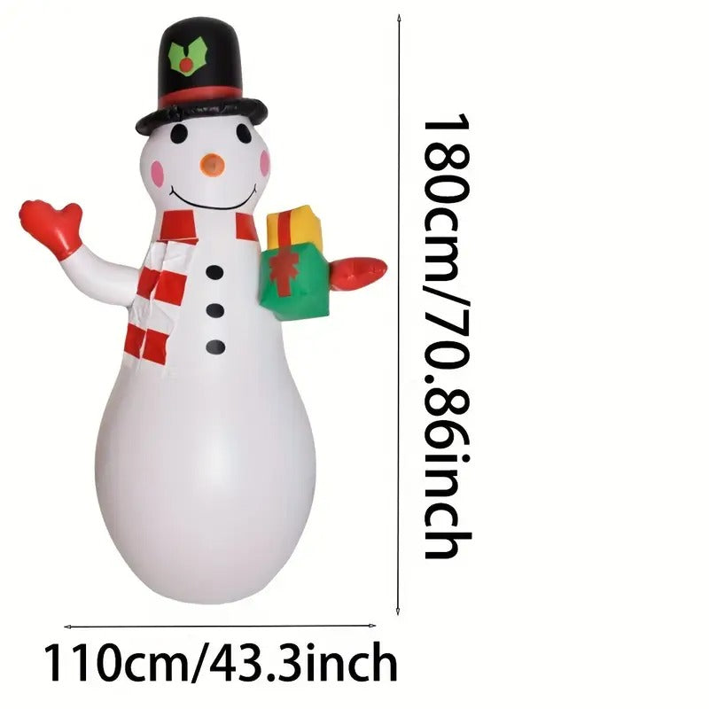 Inflatable Christmas Snowman Yard Decoration-1