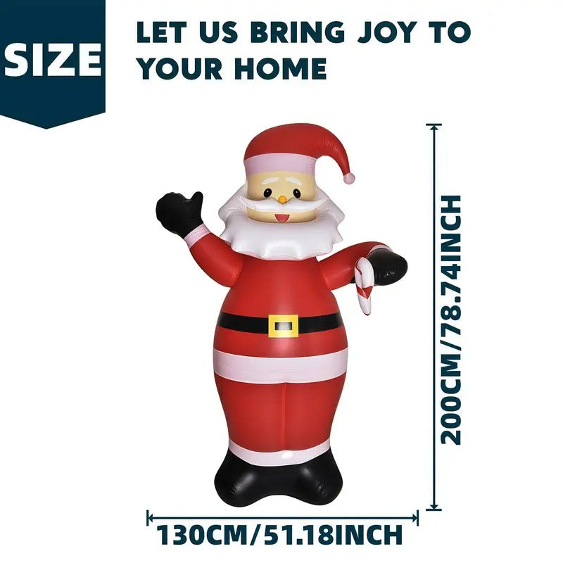 Inflatable Santa Claus Outdoor Christmas Decoration-4