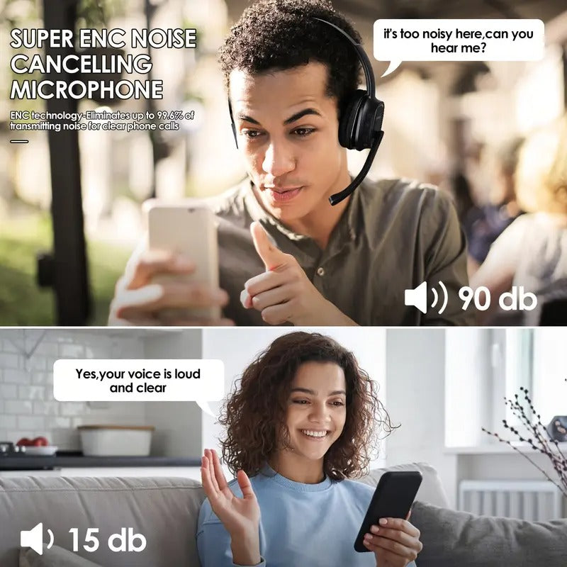 Wireless Noise Cancelling Headset for Office & Drivers-1