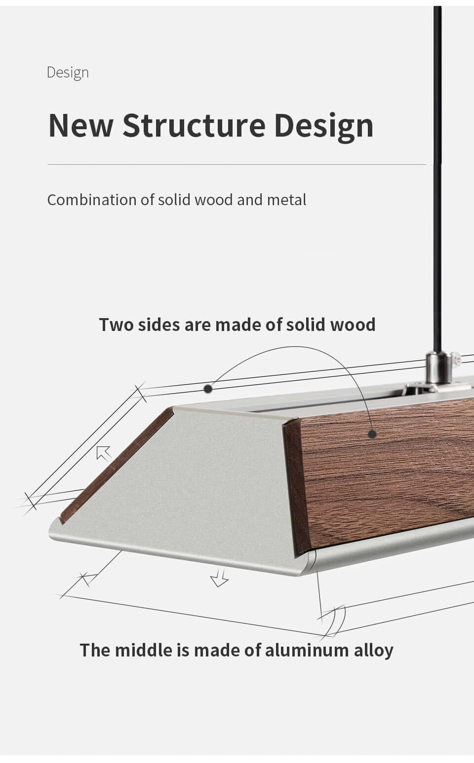 Industrial Alloy LED Beam Pendant Light-2