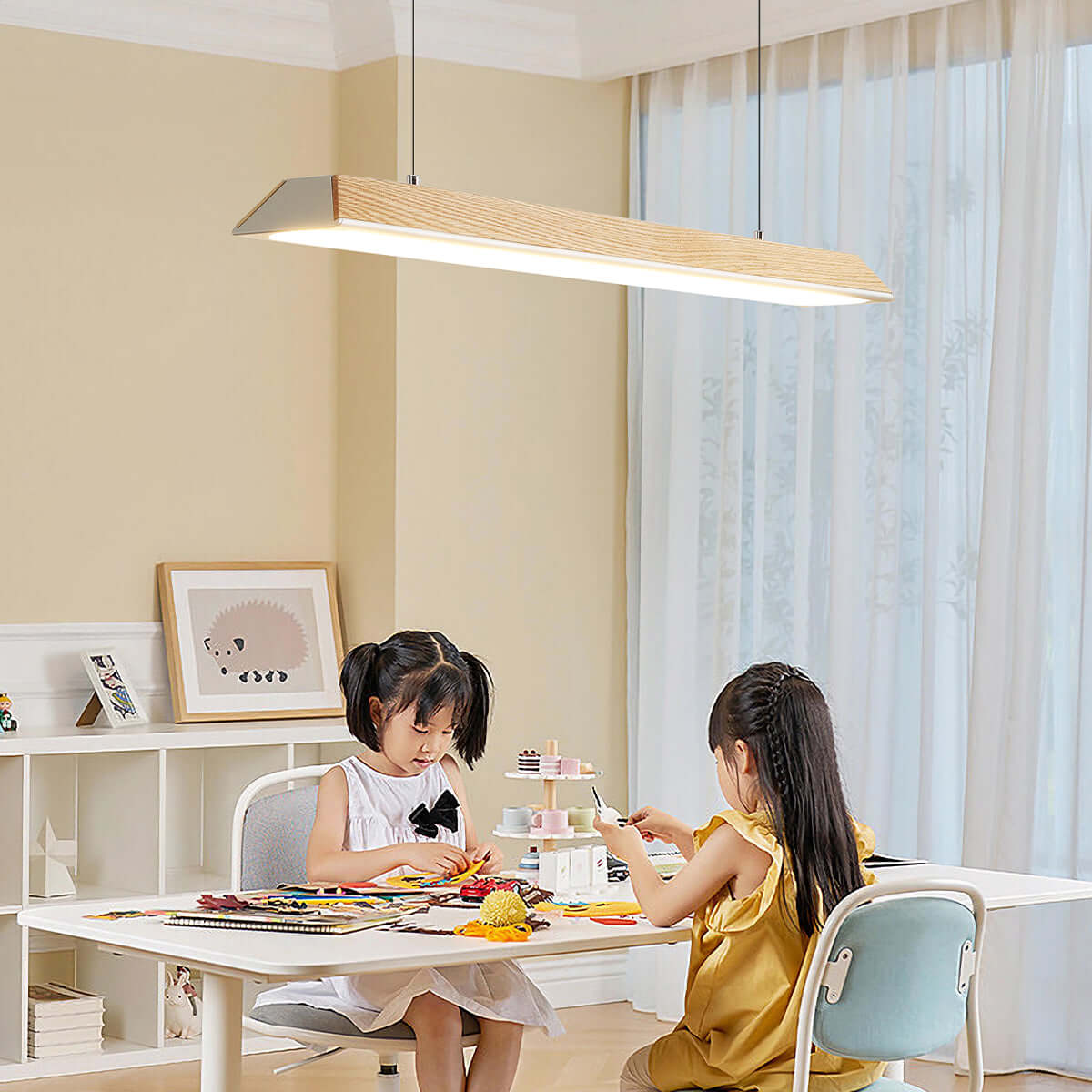 Industrial Alloy LED Beam Pendant Light-0