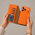 Brea iPhone 18 Pro Max Full-Grain Leather Wallet Case-0