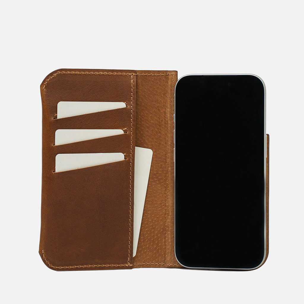 The Minimalist 1.0 Leather Folio Case for iPhone 18 Series with MagSafe-2