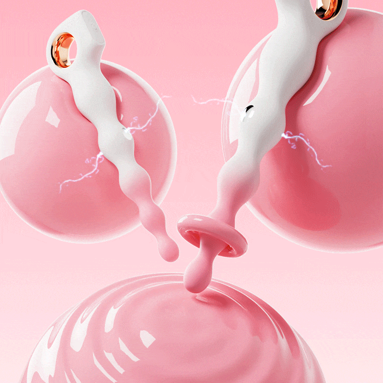 Jiuuy Pistil Electro Shock Vibrating Anal Beads-3