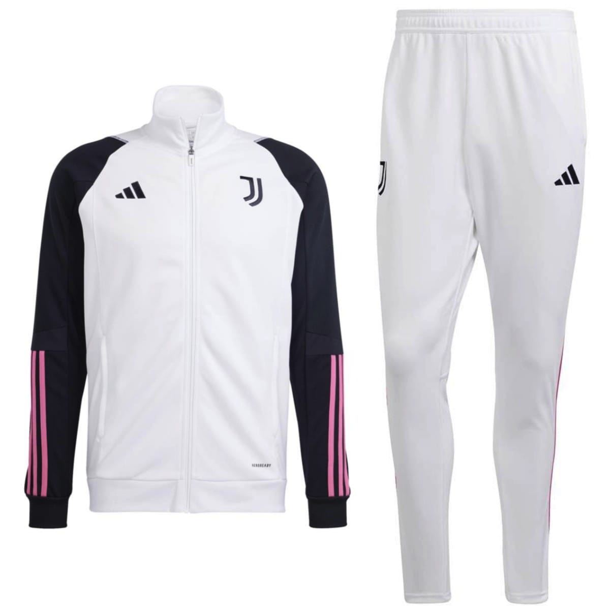 Juventus white training bench tracksuit 2023/24 - Adidas-0