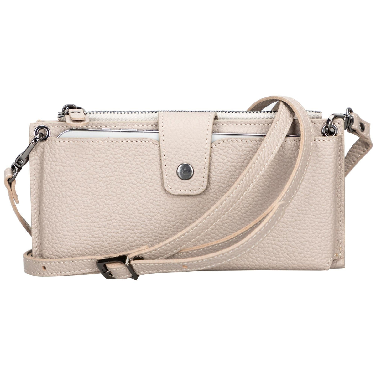 Kaycee Leather Women's Cell Phone Wallet with Strap