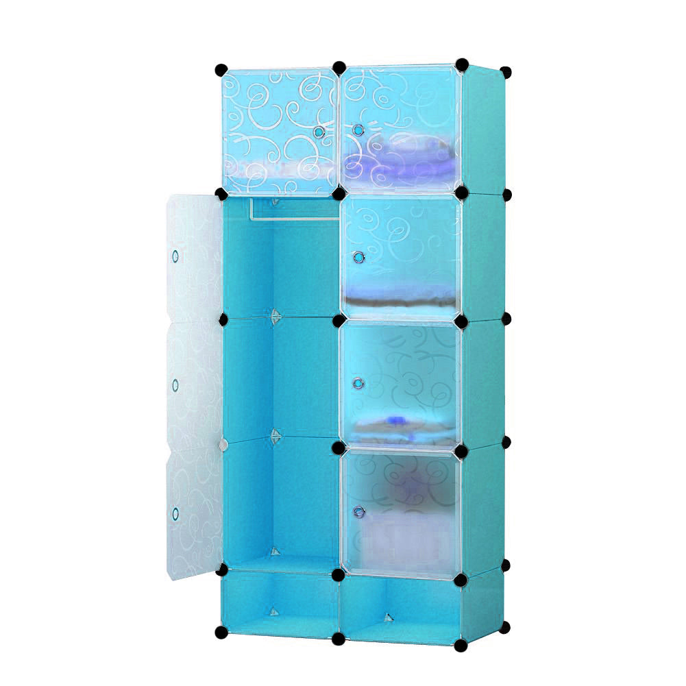 Dulap din plastic-albastru-0