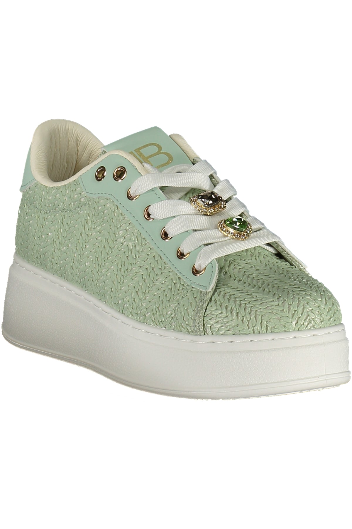 LAURA BIAGIOTTI WOMEN'S GREEN SPORTS SHOES-1