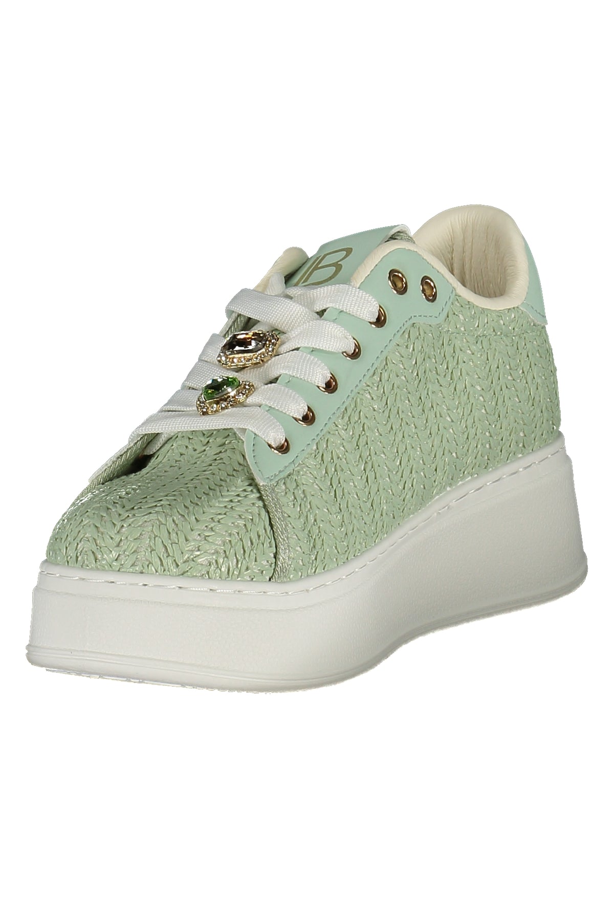 LAURA BIAGIOTTI WOMEN'S GREEN SPORTS SHOES-2