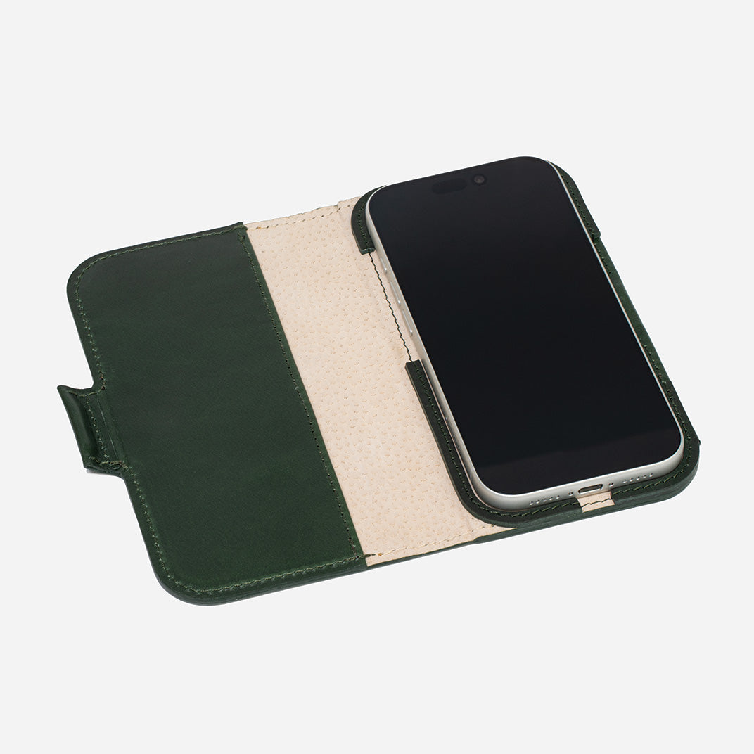 Classic 5.0 Leather Folio Wallet Case for iPhone 18 Series with MagSafe-3
