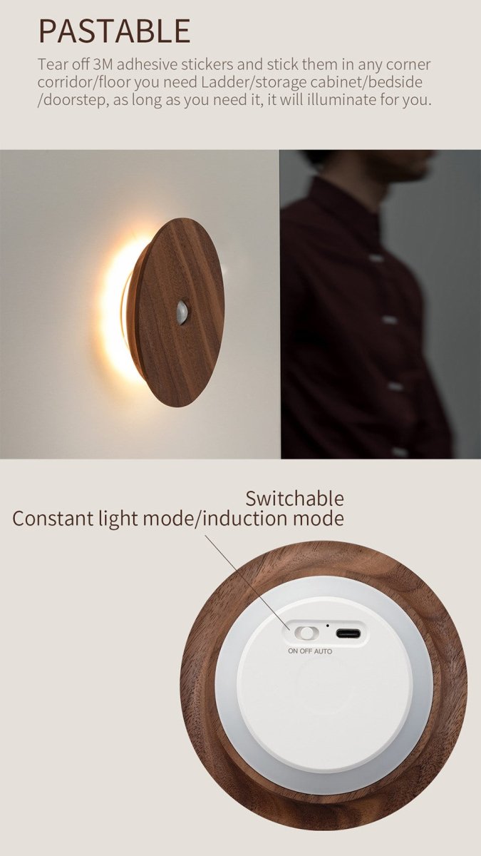 LED Wireless Rechargeable Motion Sensor Night Light-4
