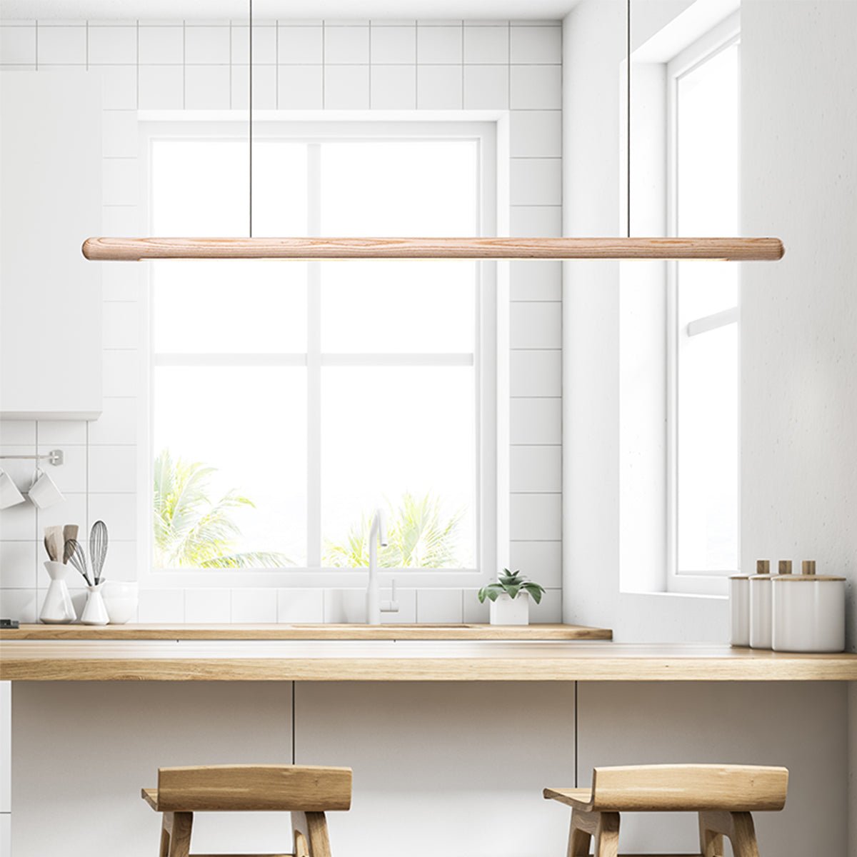 Luxurious Solid Wood Pendant Light-0