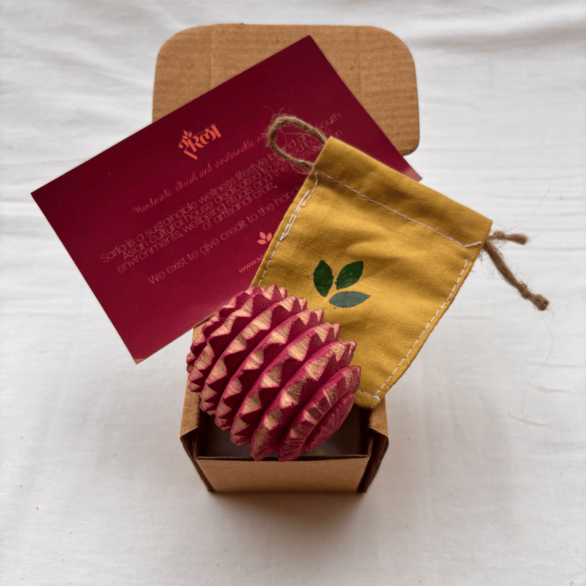 Wooden Reflexology Ball – Handmade Acupressure Massage Ball-6