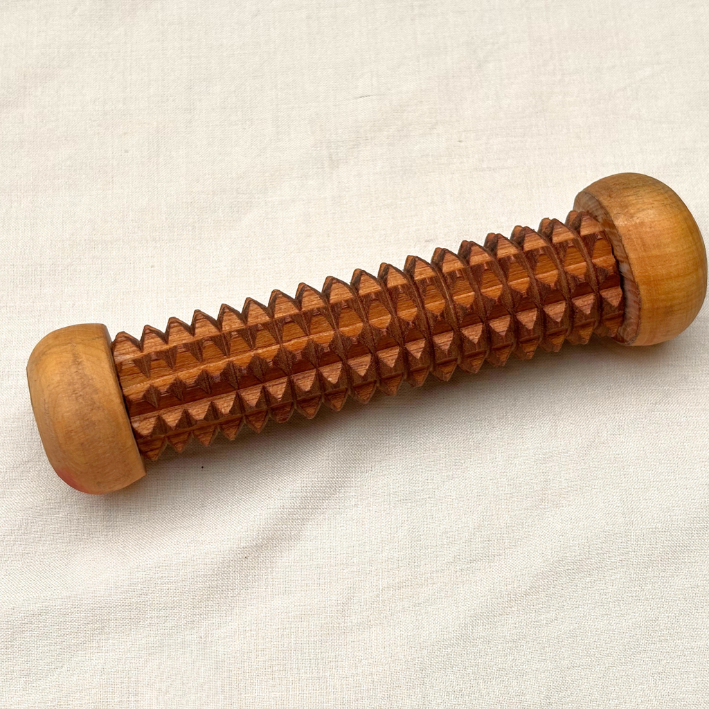 Wooden muscle recovery roller-0