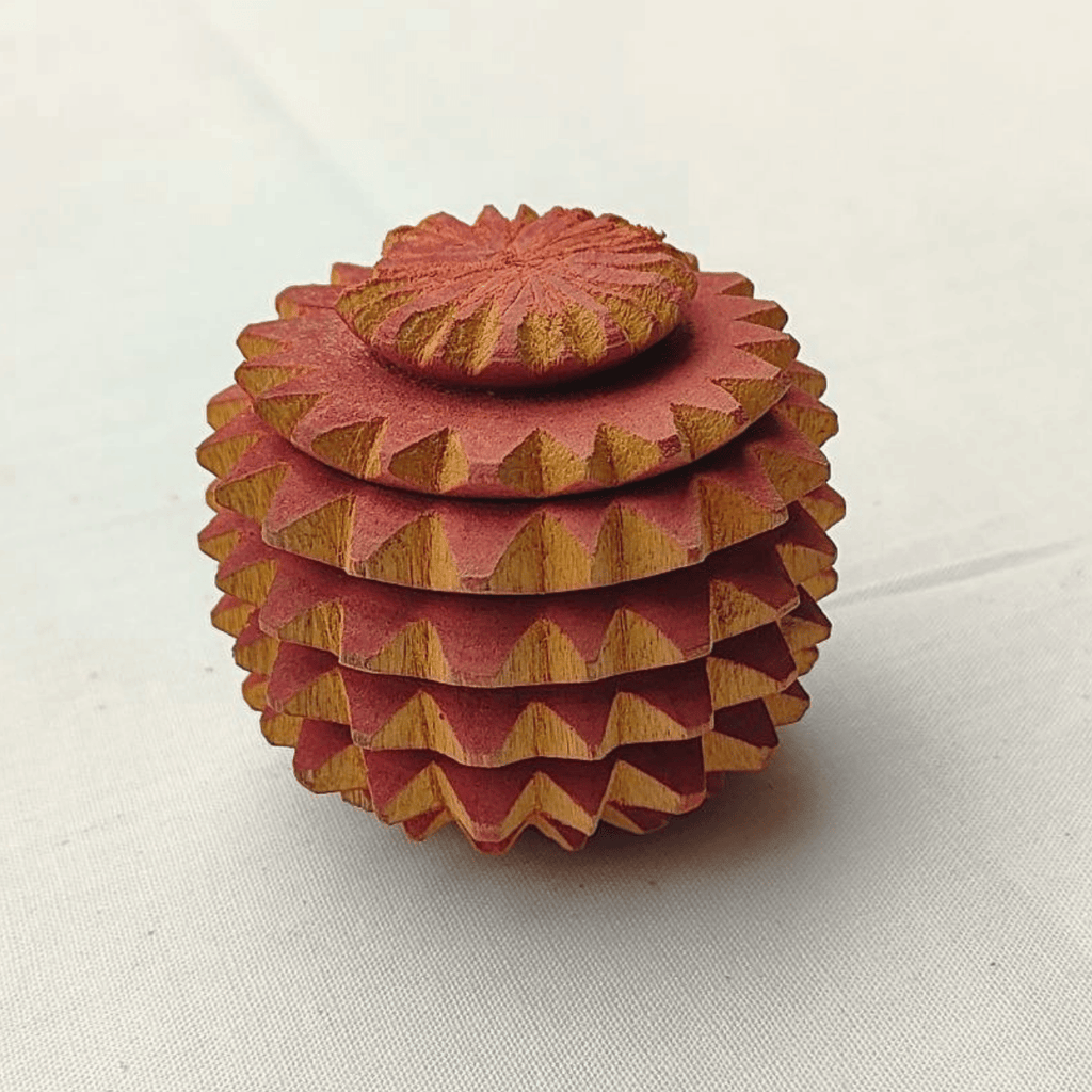 Wooden Reflexology Ball – Handmade Acupressure Massage Ball-0