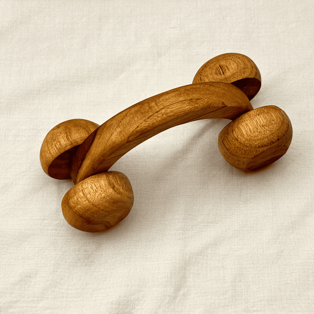 Handmade Wooden Relaxation Massage Roller-0
