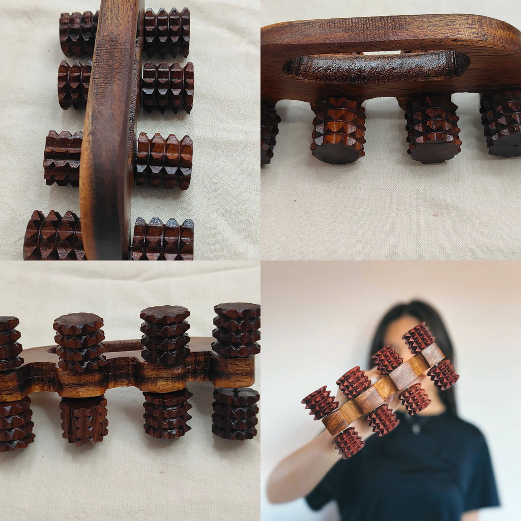 Handheld Wooden Deep Tissue Massager-1