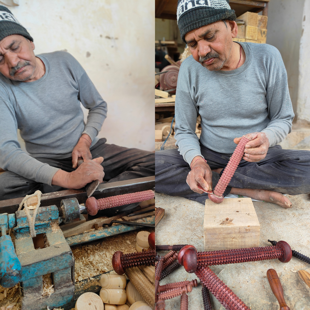 Handmade wooden recovery roller-5