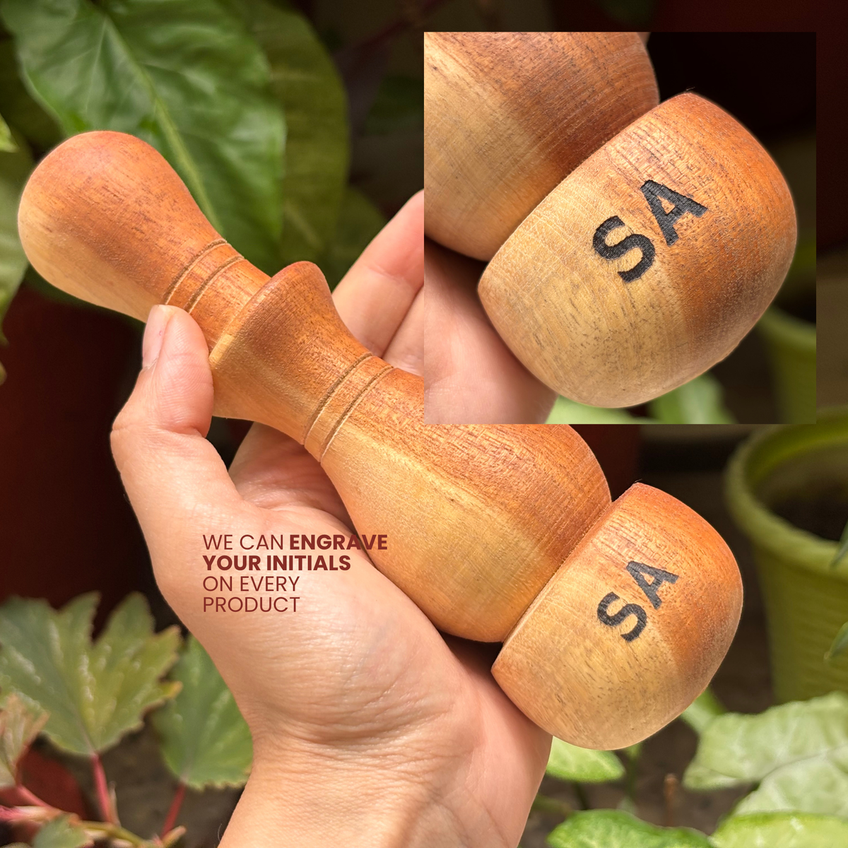 Handmade Wooden Recovery Roller – Deep Tissue & Muscle Massage Tool-4