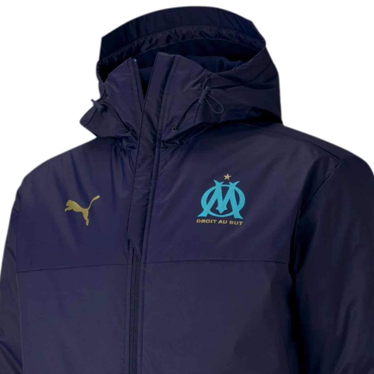 Olympique Marseille padded bench winter jacket 2021 - Puma-1