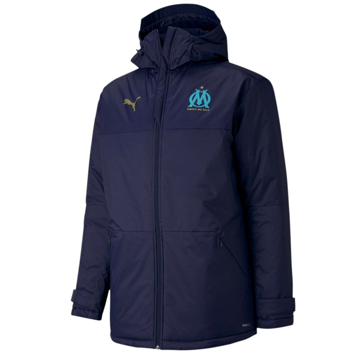 Olympique Marseille padded bench winter jacket 2021 - Puma-0