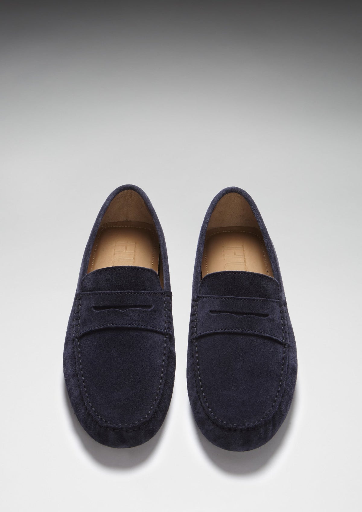 Penny Driving Loafers, navy blue suede