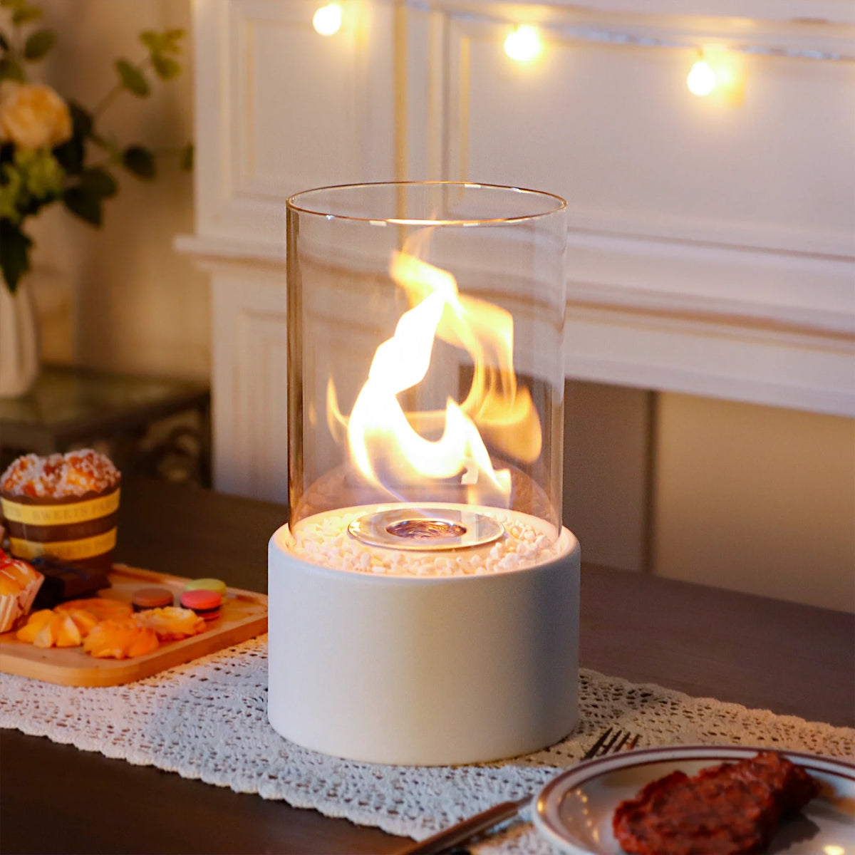 10.5" H Tabletop Fire Bowl Pot Fireplace-2
